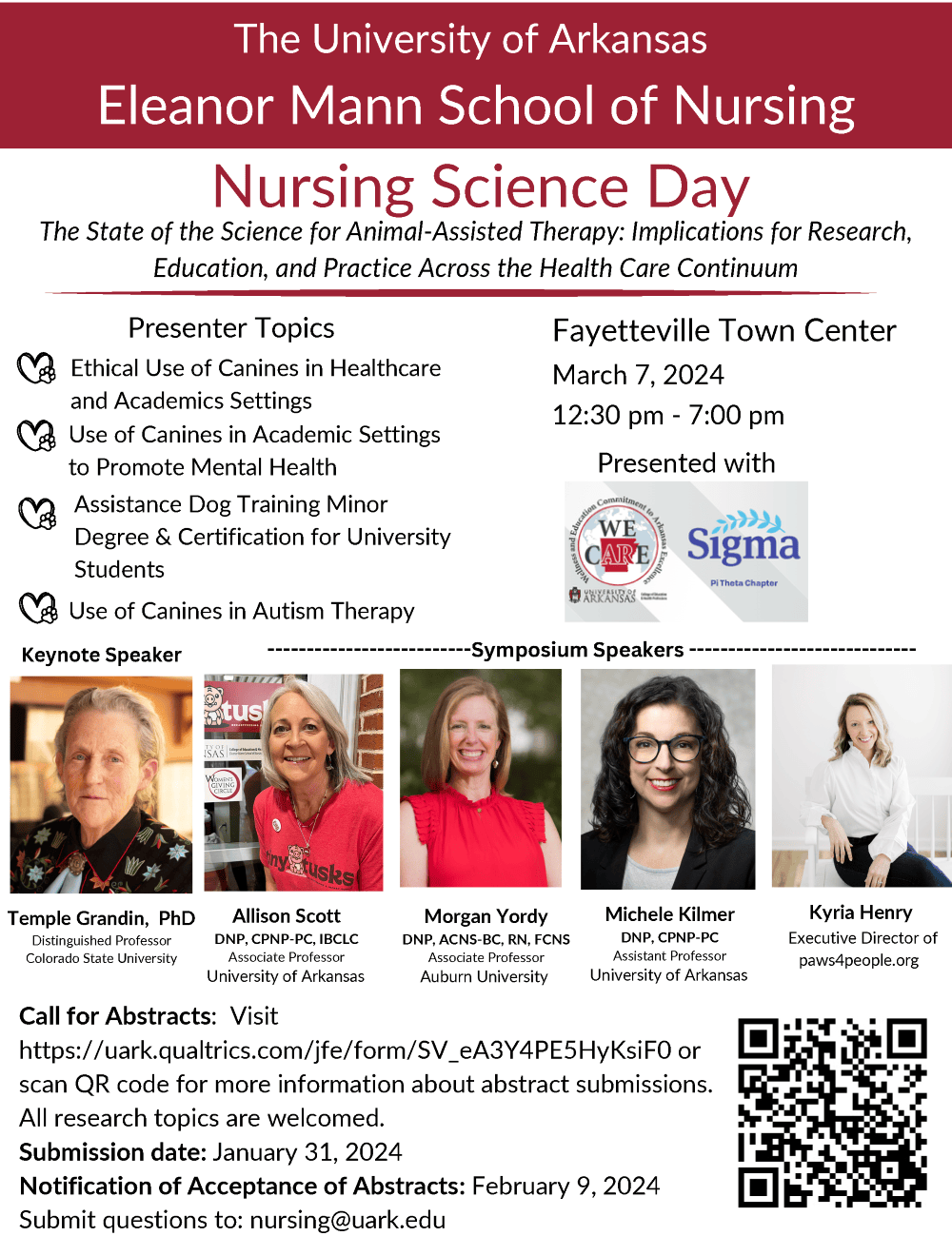 Click to download PDF of flyer for the 2024 Nursing Science Day